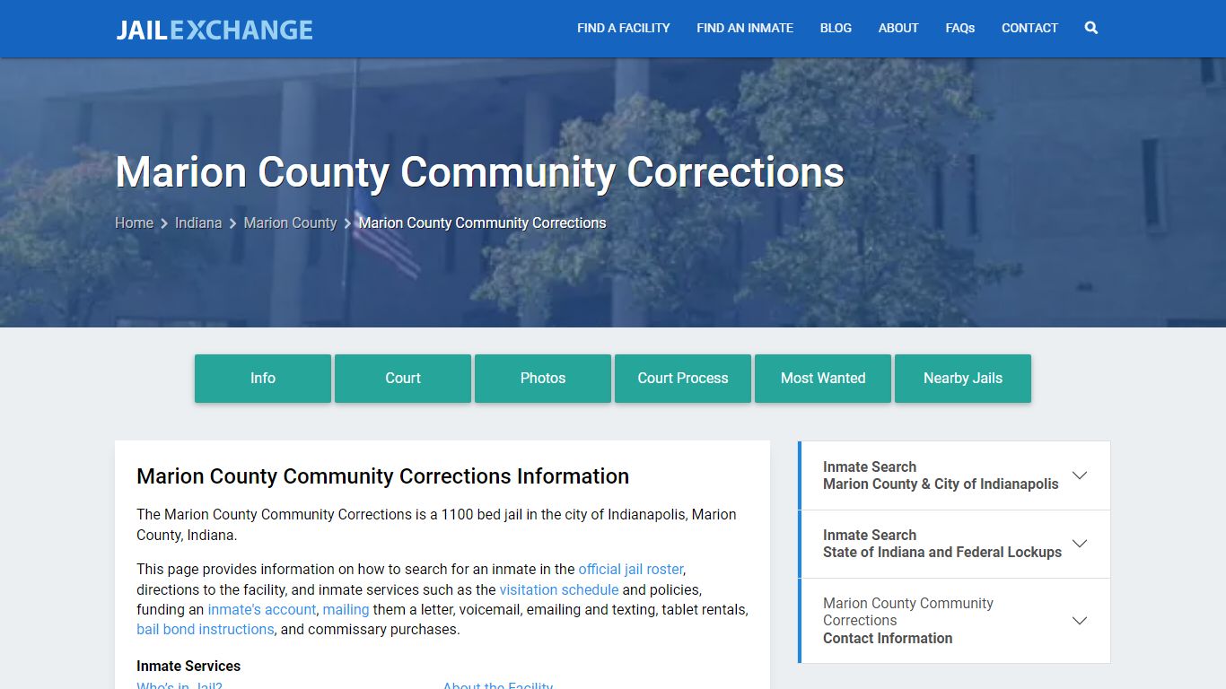 Marion County Community Corrections - Jail Exchange
